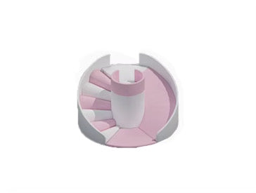 Pink & White Round Climb & Slide