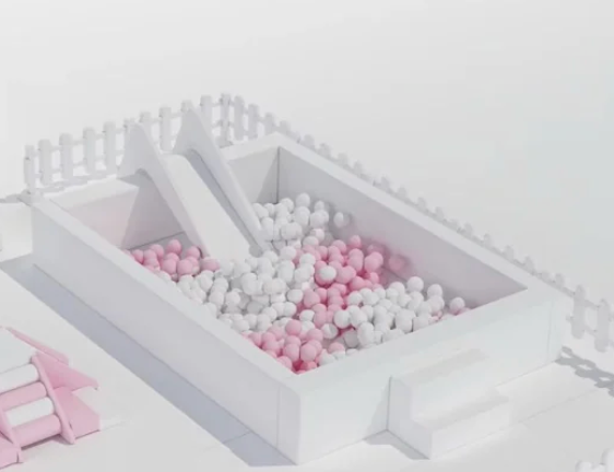 10x 8ft Ball Pit + Small Slide ♡