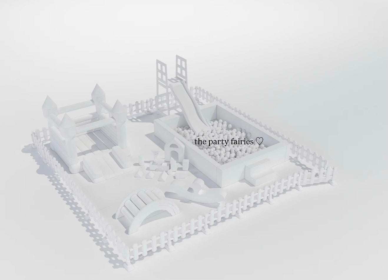LARGE // White Luxe Soft Play Set #6 ♡
