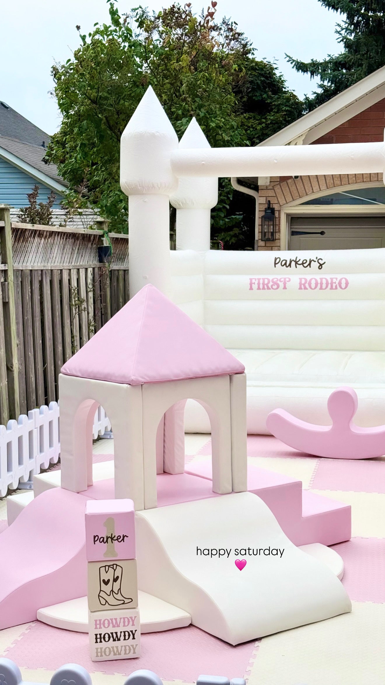 Large Pink Luxe Soft Play Set + Pink House