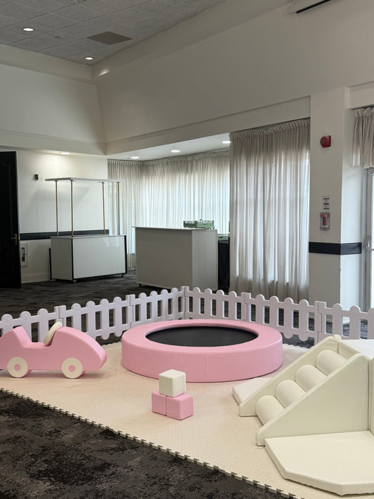 Mini Pink Soft Play with Trampoline