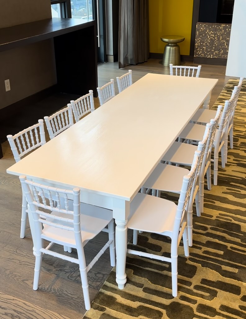 Kids Table & Chairs- Pink or White Chairs